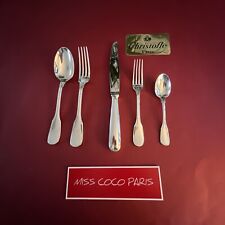 SET MENAGERE 30P CHRISTOFLE VERSAILLE TRÈS BEL ÉTAT MÉTAL ARGENTÉ COFFRE NEUF;