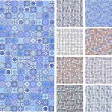 Carreaux Vintage Style Rétro Mosaïque En Verre Différentes Couleurs Et Motifs