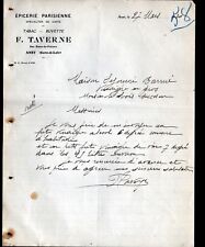 ANET (28) BUREAU de TABAC / BUVETTE / EPICERIE PARISIENNE "F. TAVERNE" en 1930
