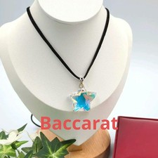 Collier étoile de Baccarat pendentif cristal verre bijoux iris élégant E247　