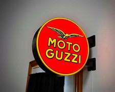 Enseigne lumineuse moto guzzi - enseigne,