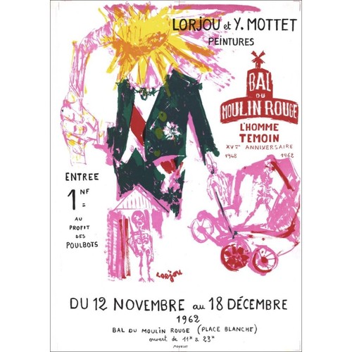Lorjou bernard lithographie - -,