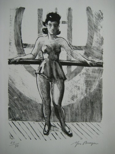 Brayer yves lithographie 1969 - brayer,