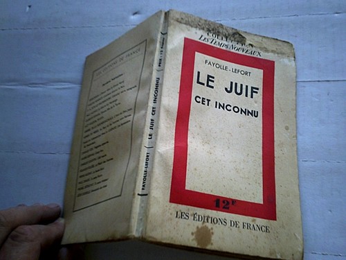 Fayolle lefort juif - lefort, cet