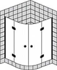 Cabine de douche quart de