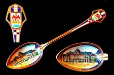 Cuillère souvenir spoon argent/émail NICE Casino Municipal Place Massena # 1