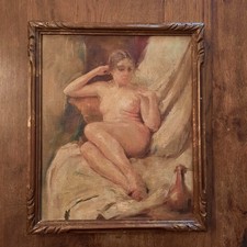 Tableau Huile Toile Ancien