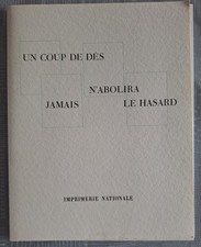 Stéphane Mallarmé : Un coup de dés jamais n'abolira le hasard - Imp. Nationale