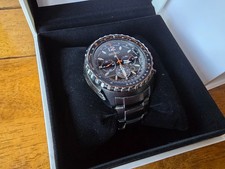 Montre Seiko SSC263P1 Prospex Aviation Solar Black Orange Chronograph