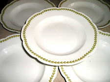 PORCELAINE de LIMOGES - GUERIN WILLIAM 1891 / 1927  - 6 ASSIETTES CREUSES - N