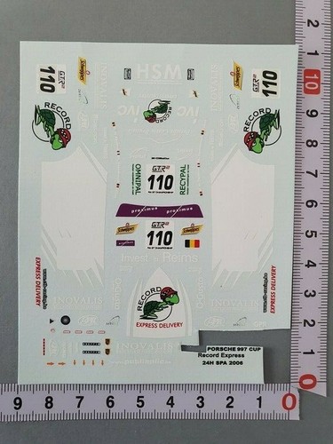 Decals porsche 997 - 1/43,