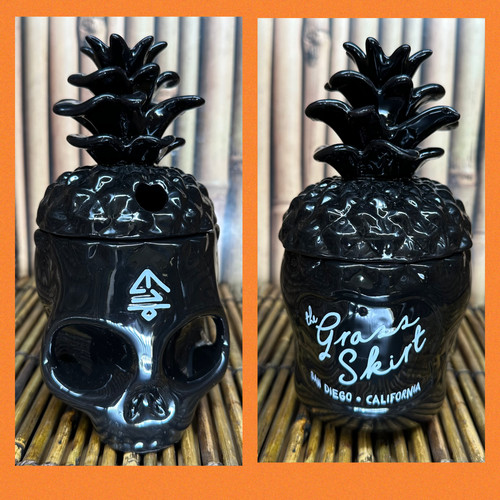 Mug tiki crâne noir - mug,