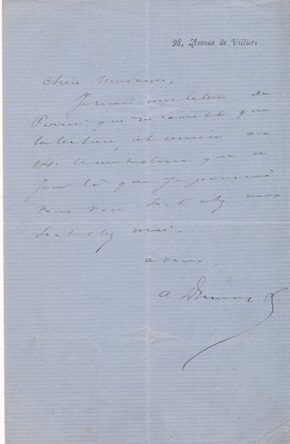 Alexandre dumas fils lettre - dumas,