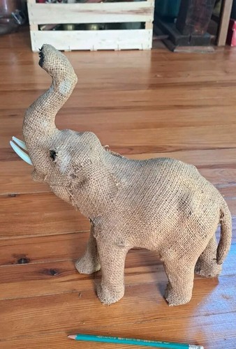 éléphant toile jute - de,