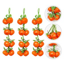 3pcs réaliste faux fruits accessoires Simulation mandarine décorations