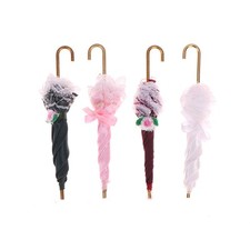 Parapluie miniature en dentelle pour maison de poupée 1:12