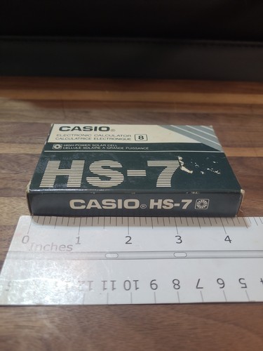 Vintage boxed casio new - casio, hs-7