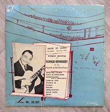 Django Reinhardt Unique Recital Bruxelles 1948 Swing 33317 Original Mono DG Rare