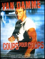 COUPS POUR COUPS Affiche Cinéma 160x120 cm Movie Poster JEAN CLAUDE VAN DAMME
