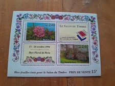 1993-Bloc/timbre neuf**/Le salon du timbre,parc floral de Paris-