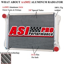 3 Rangées Aluminium Radiateur
