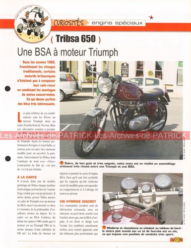 Tribsa 650 bsa triumph - tribsa, bar