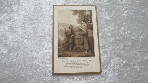 Ancienne image pieuse jésus - ancienne,