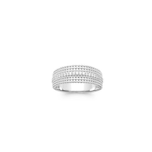 Bague petites boules zirconium