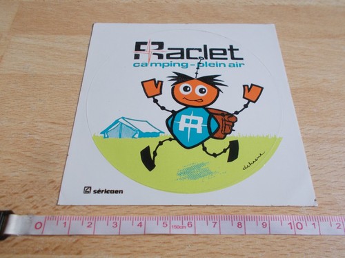 Autocollant raclet camping - raclet,