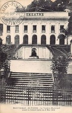 Martinique - SAINT-PIERRE - Le théâtre municipal avant la catastrophe - Ed. A. B