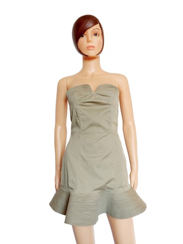 Robe bustier corolle courte