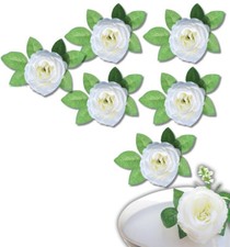 Lot de roses crème, 6