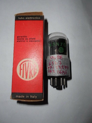 Fivre valve 6sn7 gta ecc33 - valve,