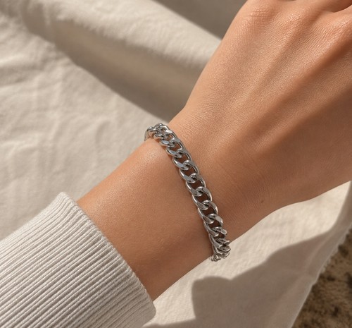 Bracelet maille gourmette - bracelet,