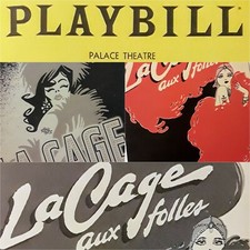 THREE BROADWAY PLAYBILLS for "LA CAGE AU FOLLES" on 08/15/83, 09/24/84  & 06/05