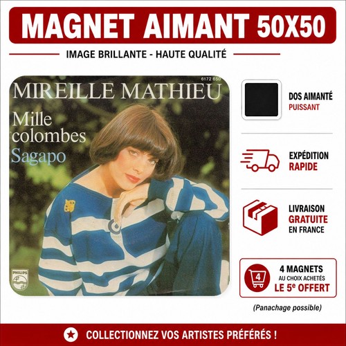 Magnet mireille mathieu - magnet,