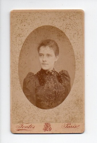 Cdv jeune femme photographe - cdv:, femme,
