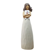 Woman with Dog Figurines