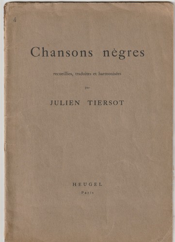 Chansons nègres harmonisées