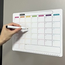 Calendrier tableau blanc magnétique pour réfrigérateur garder une trace de vo