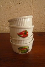 4 ramequins  petits plats individuels à four Pillivuyt et Apilco