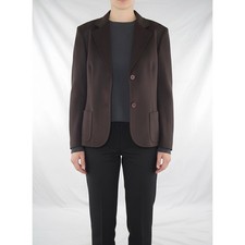Veste femme marron XL élégante Mara Carol fabriquée en Italie 2 boutons flanqués