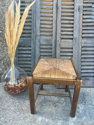 Tabouret rustique bois - en,