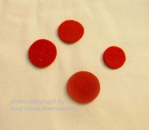 Red saxophone assorted key - red,