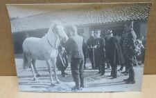 BONE (Algérie) ancienne photographie militaires départ de mission examen cheval