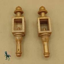 X2 Playmobil lanterne dorée-bougie-lampe-bateau pirate-voiture-île pirates-lu...