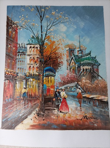 Peinture huile sur - toile, paris