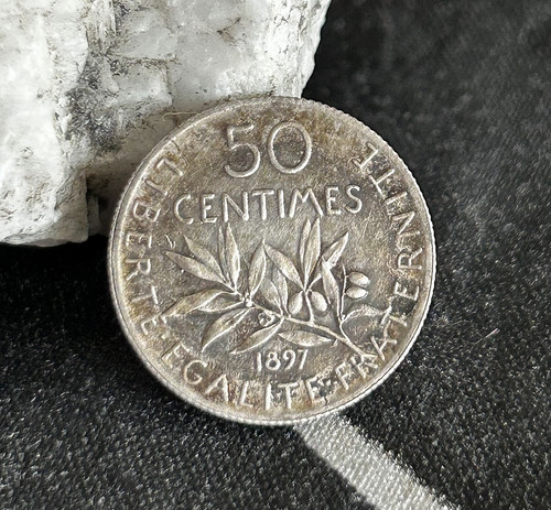 Centimes semeuse 1897 flan - 50,