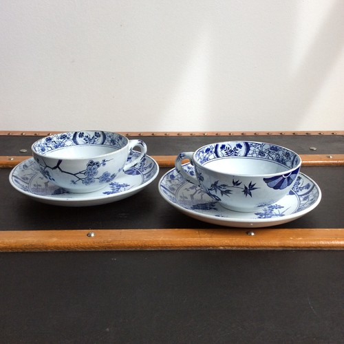 Paire tasses creil montereau - tasses,