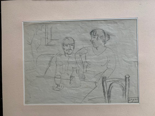 Dessin ancien signé celso - dessin,